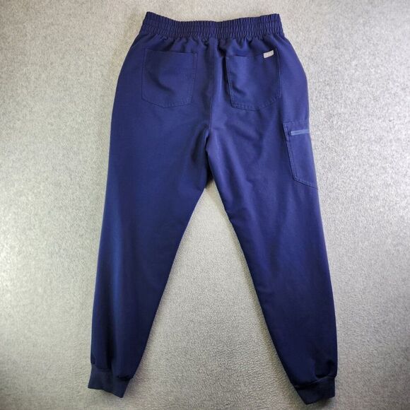 Figs Scrub Pants Womens LT Blue Zamora Joggers Zip Cargo High Rise Nurse Vet - Picture 13 of 14